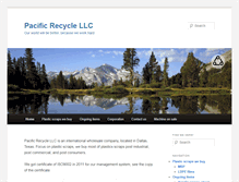 Tablet Screenshot of pacific-recycle.com